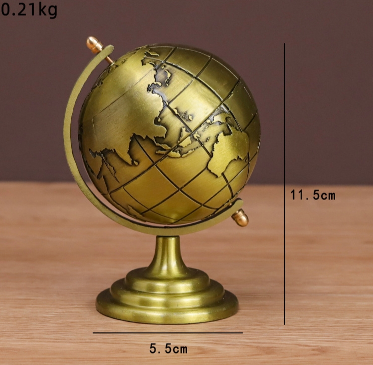 Creative Metal Globe Ornaments, Accessible Luxury - Image 3