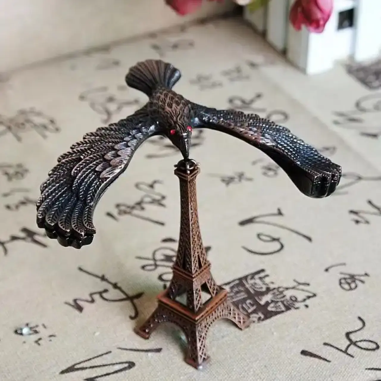 Eagle Balance Tower – Anti-Gravity Floating & Round Moving Eagle Ornament - Image 2