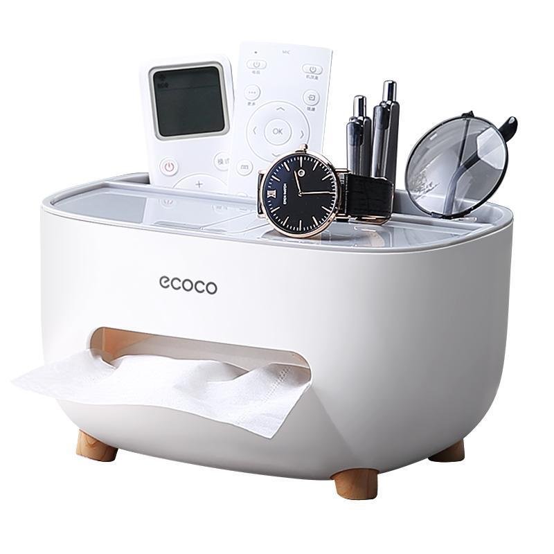 Multifunctional Desktop Tissue Box & Organizer - Image 2